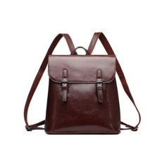 New High Quality Women Leather Backpack Fashion Genuine  Leather Backpack